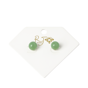 Brincos de aventurine