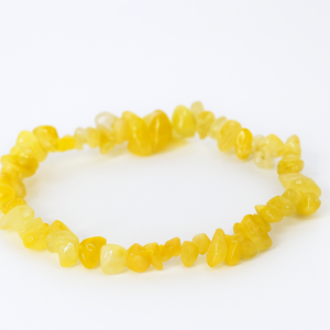 Pulseira de jade amarela