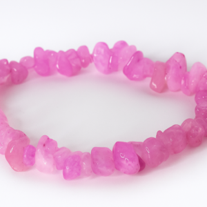 Pulseira de quartzo rosa